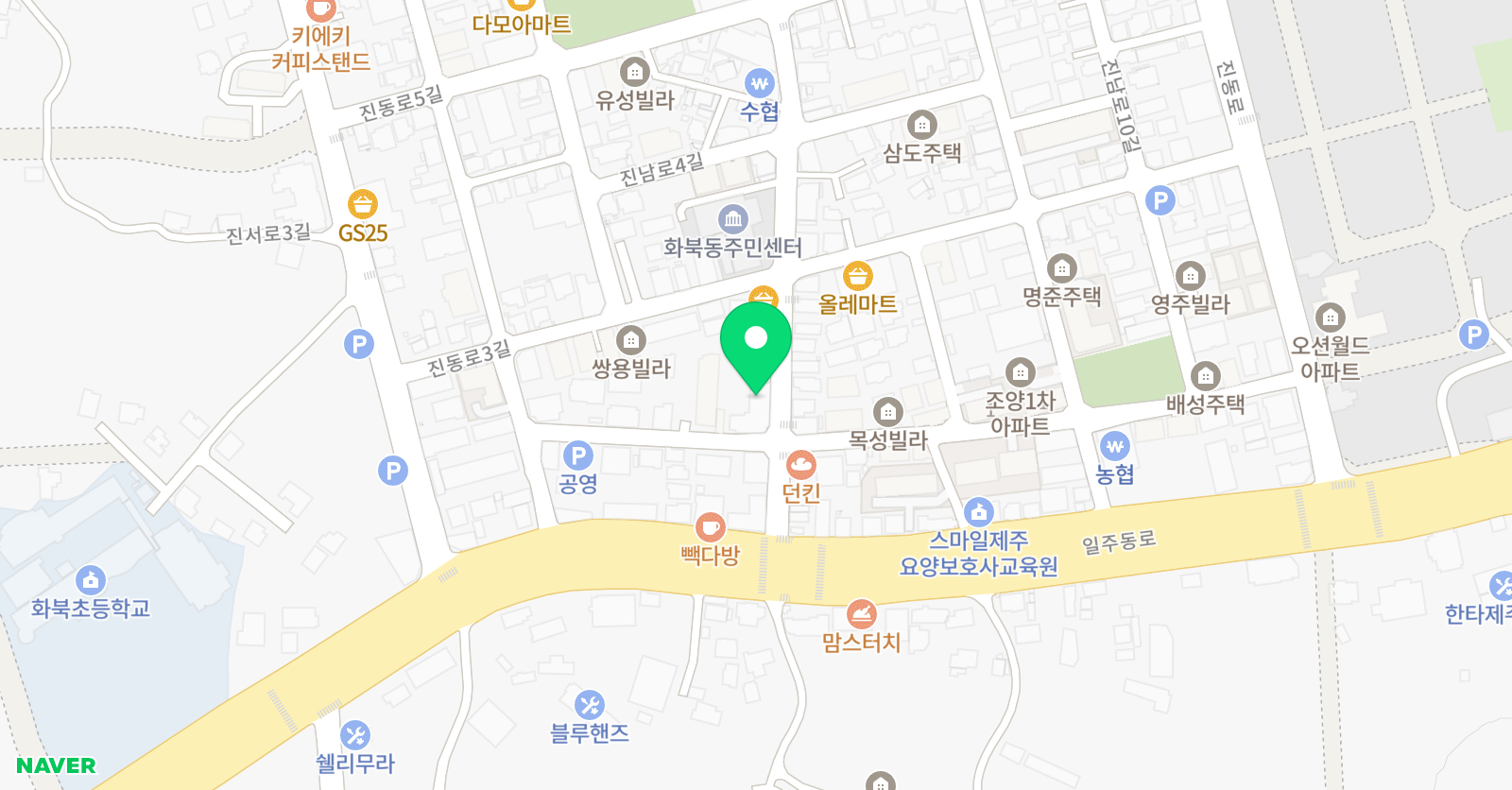 잉글리쉬무무 화북제1 어학원 위치