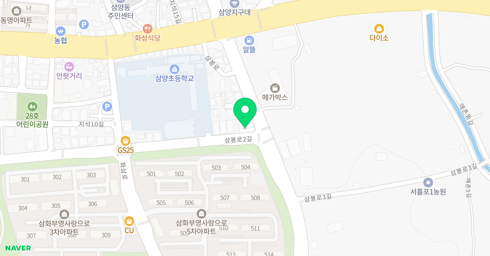 해동 검도 삼양도장2관 위치