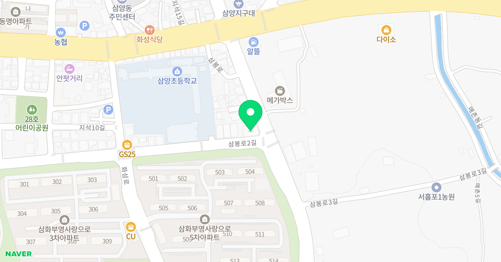 피아노의숲 음악학원 위치