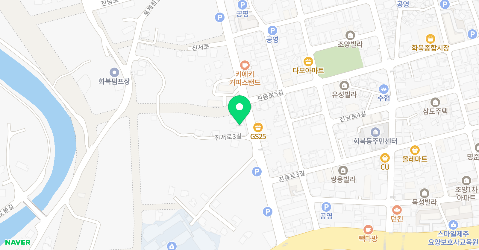 잉글리시아이 책통클럽 화북점 위치