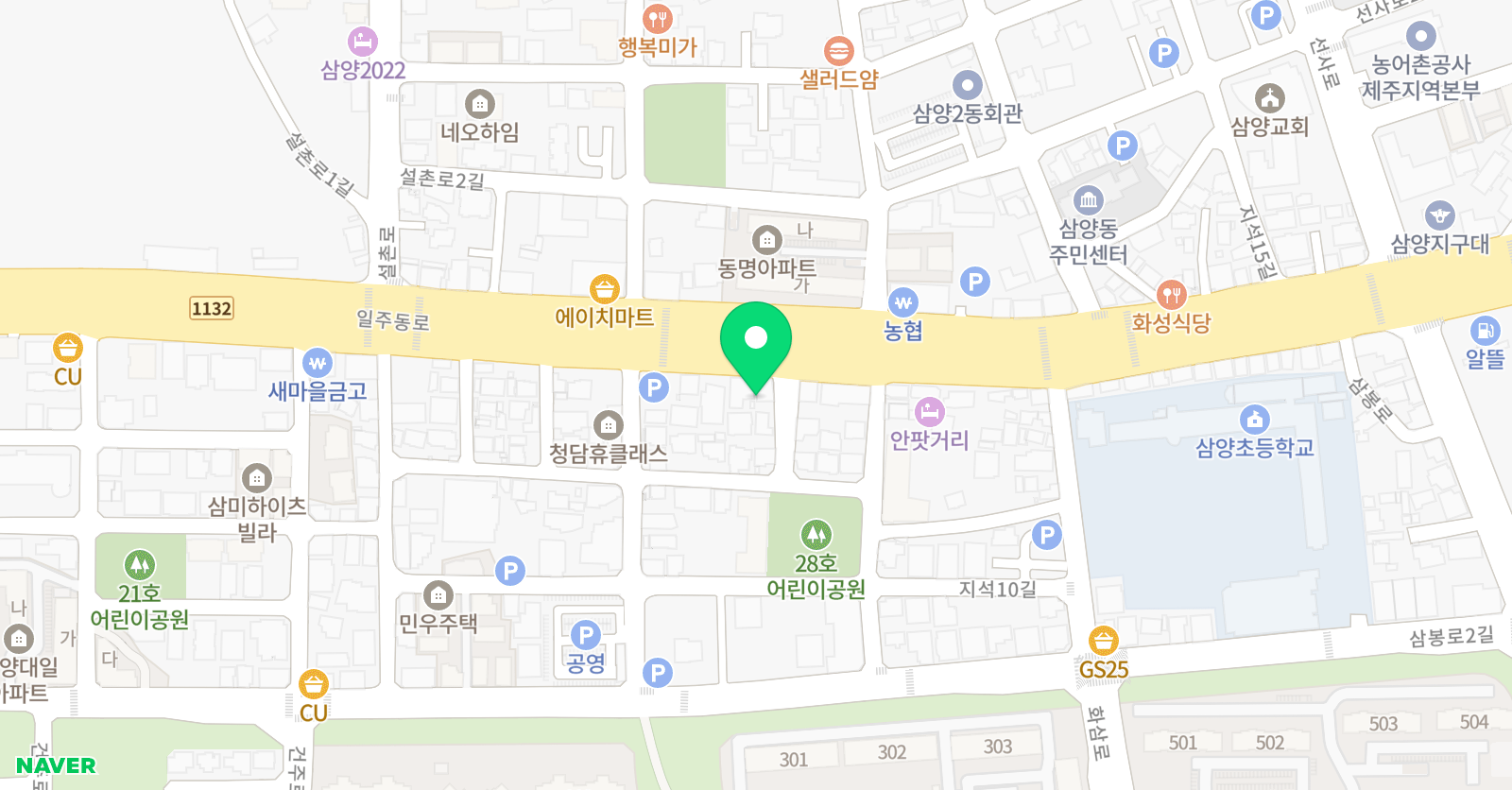 삼화베스트에듀 학원 위치