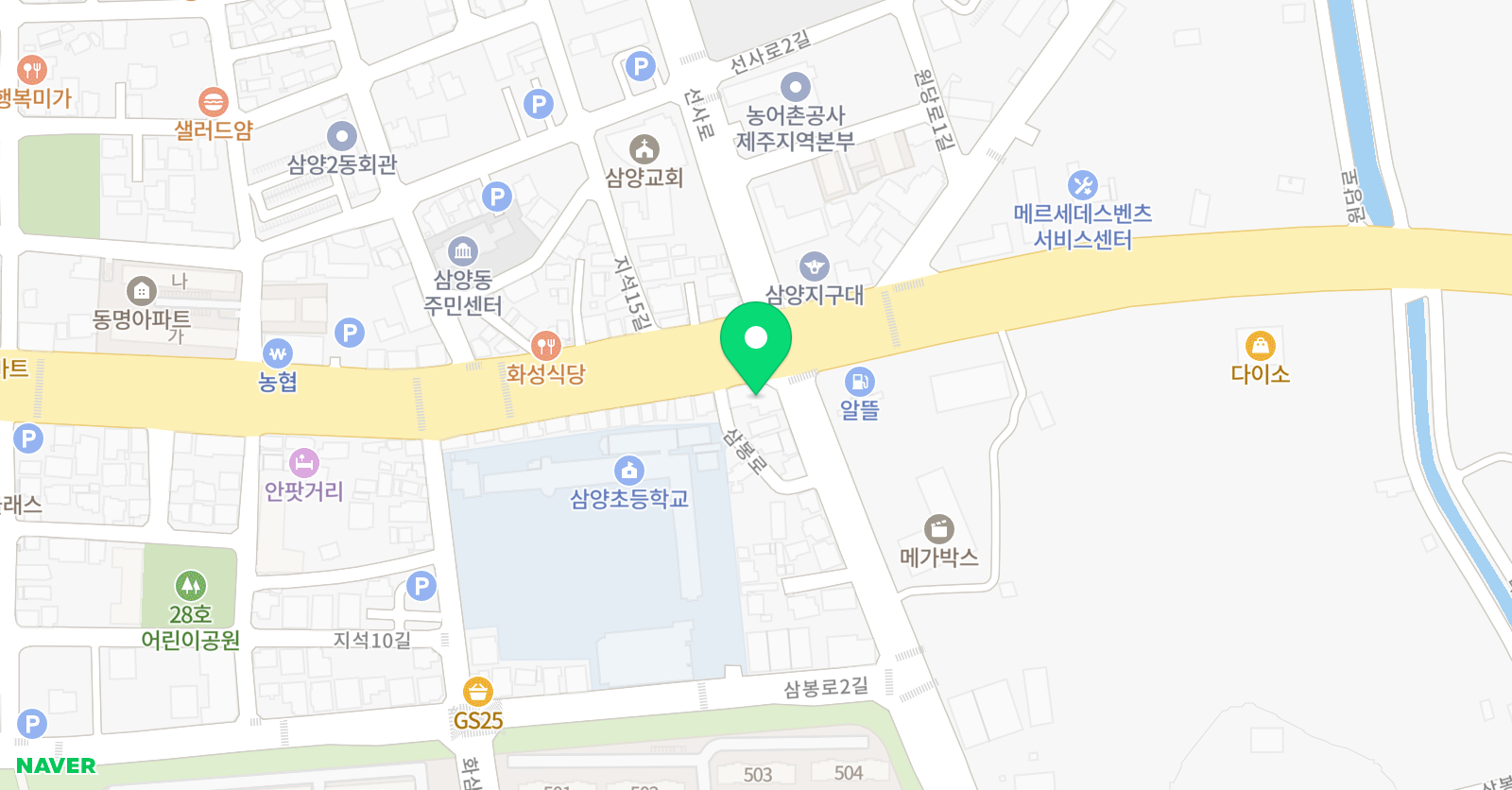 삼화키움 학원 위치