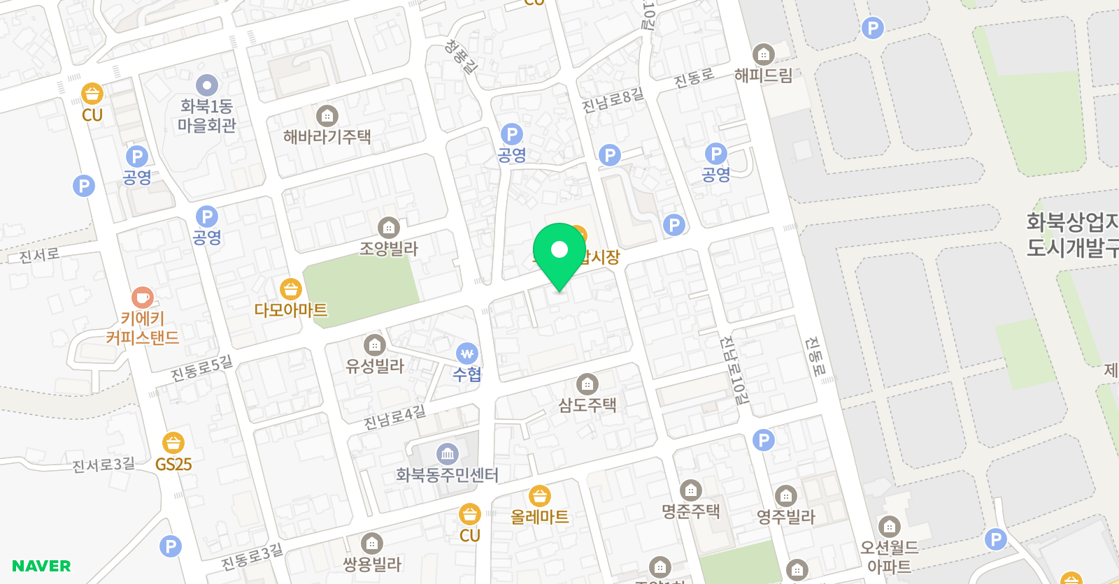 한수위 학원 위치
