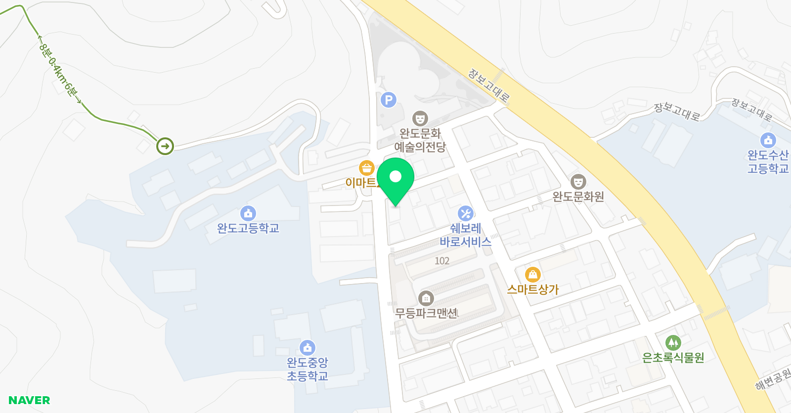 삼성 영어 완도중앙교실 위치