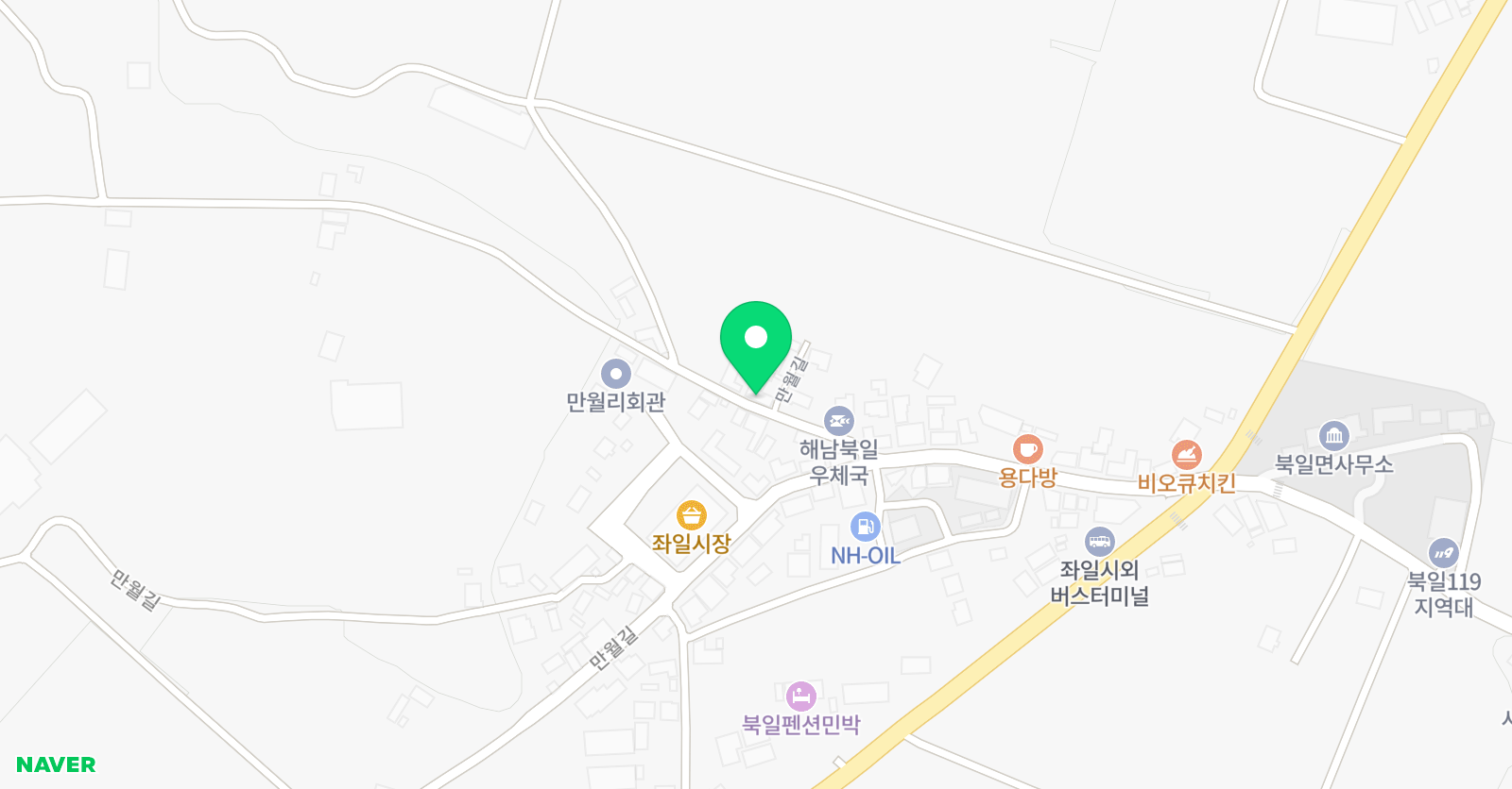 좌일속셈 학원 위치