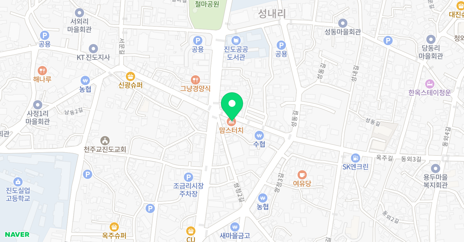 윤선생 영어숲 진도학원 위치
