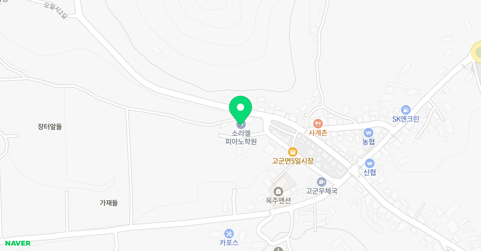 소리엘 피아노학원 위치