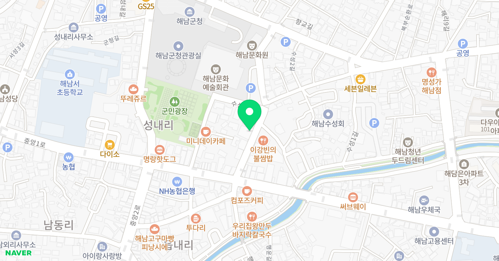 주짓수루 백호멀티짐 위치