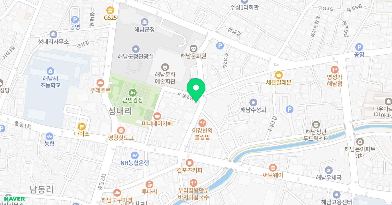 녹색 미술학원 위치