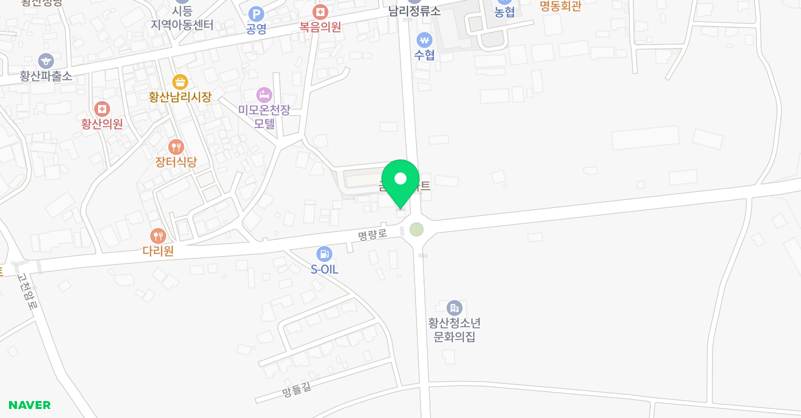명성 태권도 위치