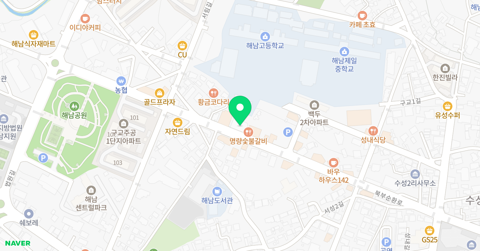 투탑사관 학원 위치