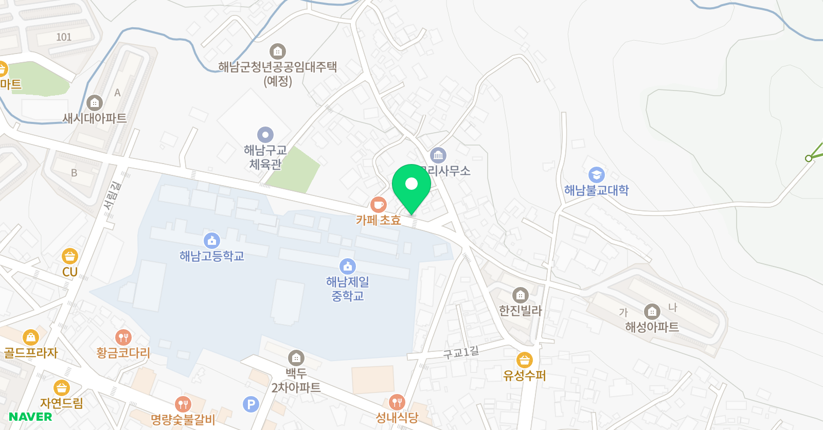 그린도어 영수학원 위치
