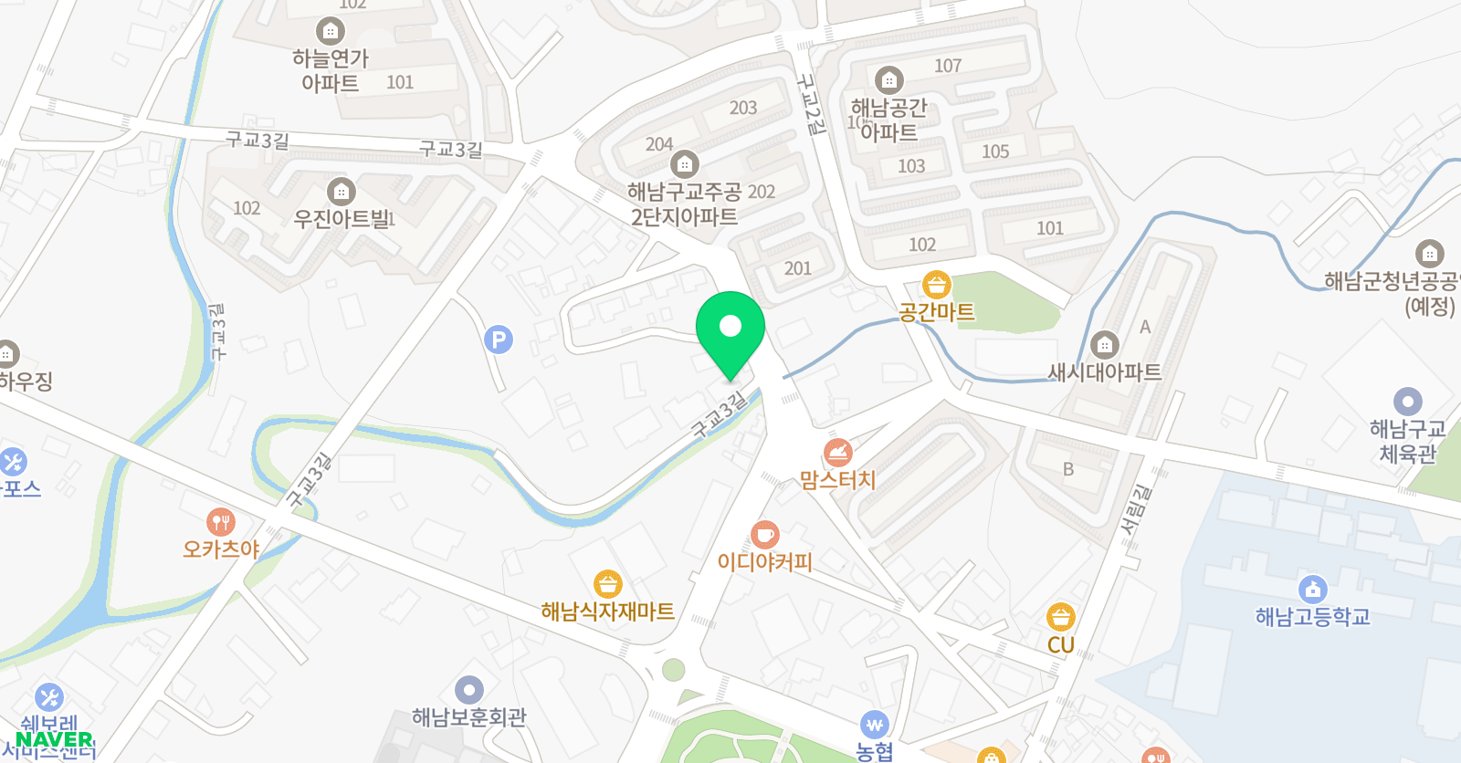EiE고려대 어학원 전남해남캠퍼스 위치