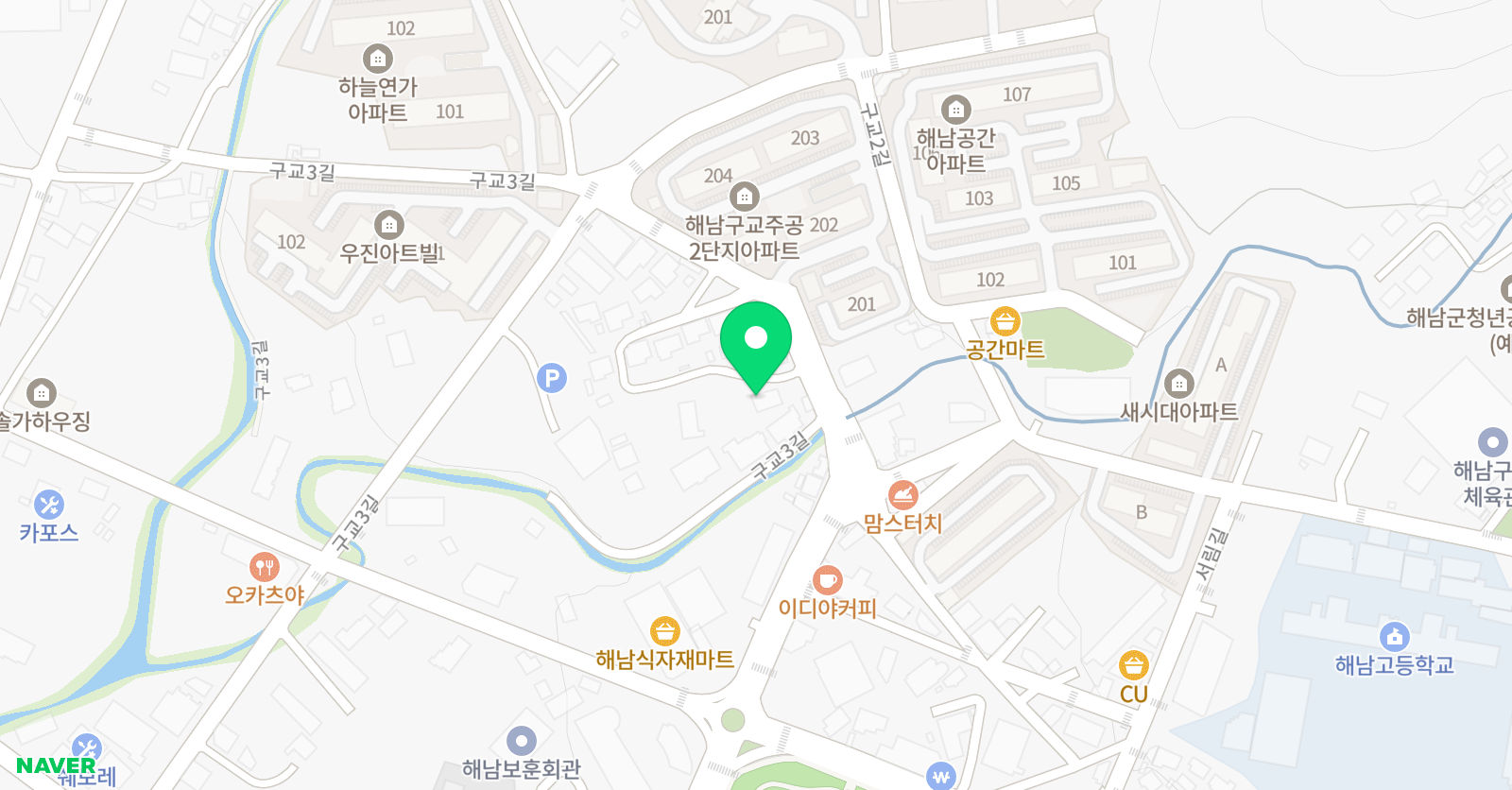 기탄사고력 교실 해남교실 위치