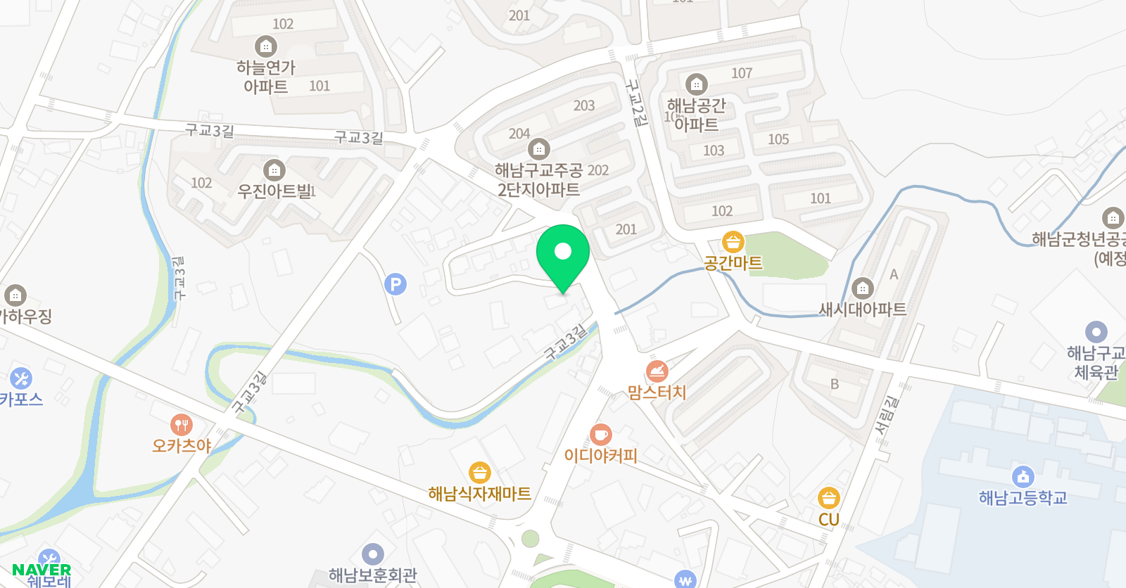 재능스스로 러닝센터 해남구교학원 위치