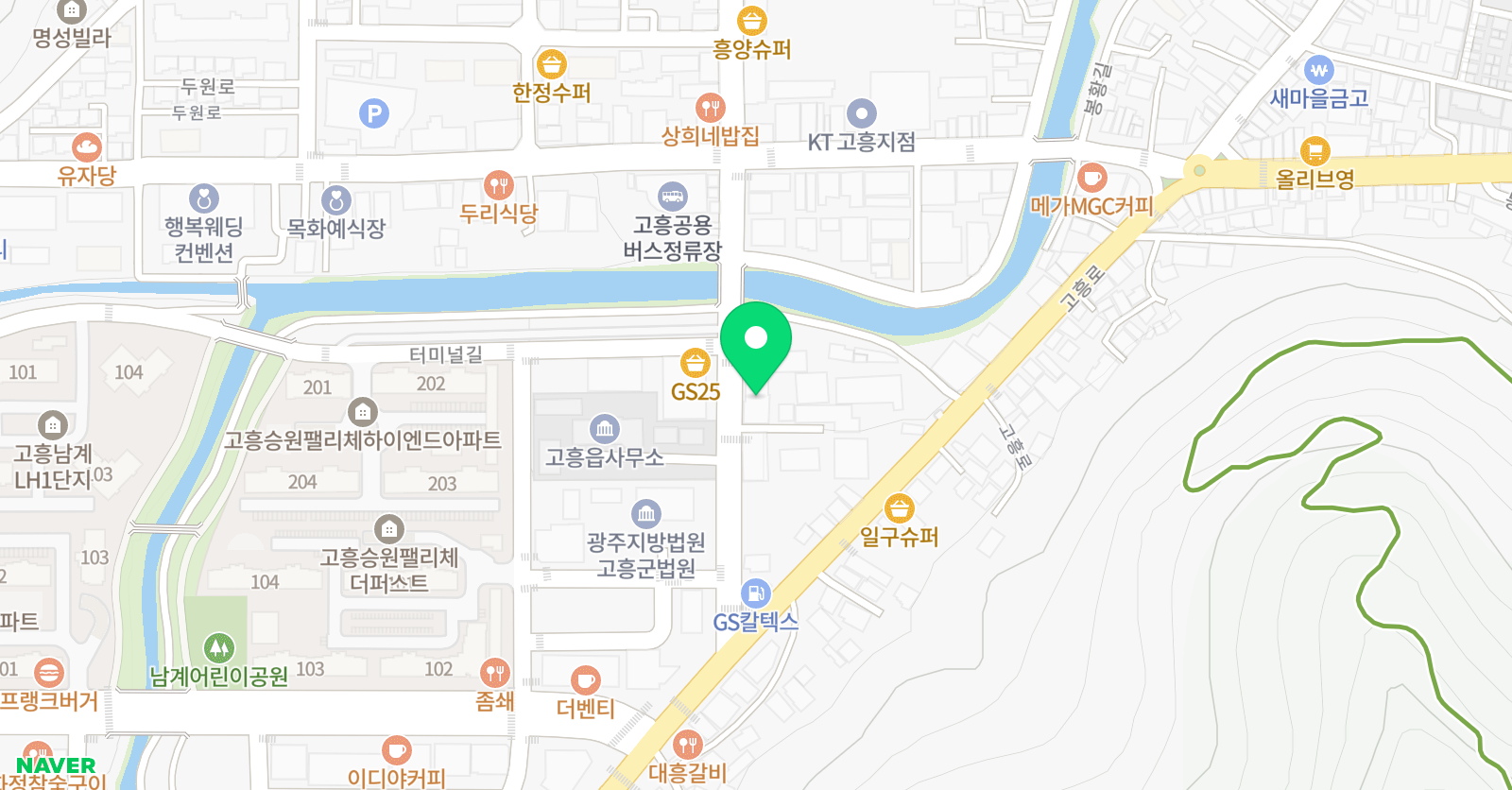 지앤비 영어전문학원 위치