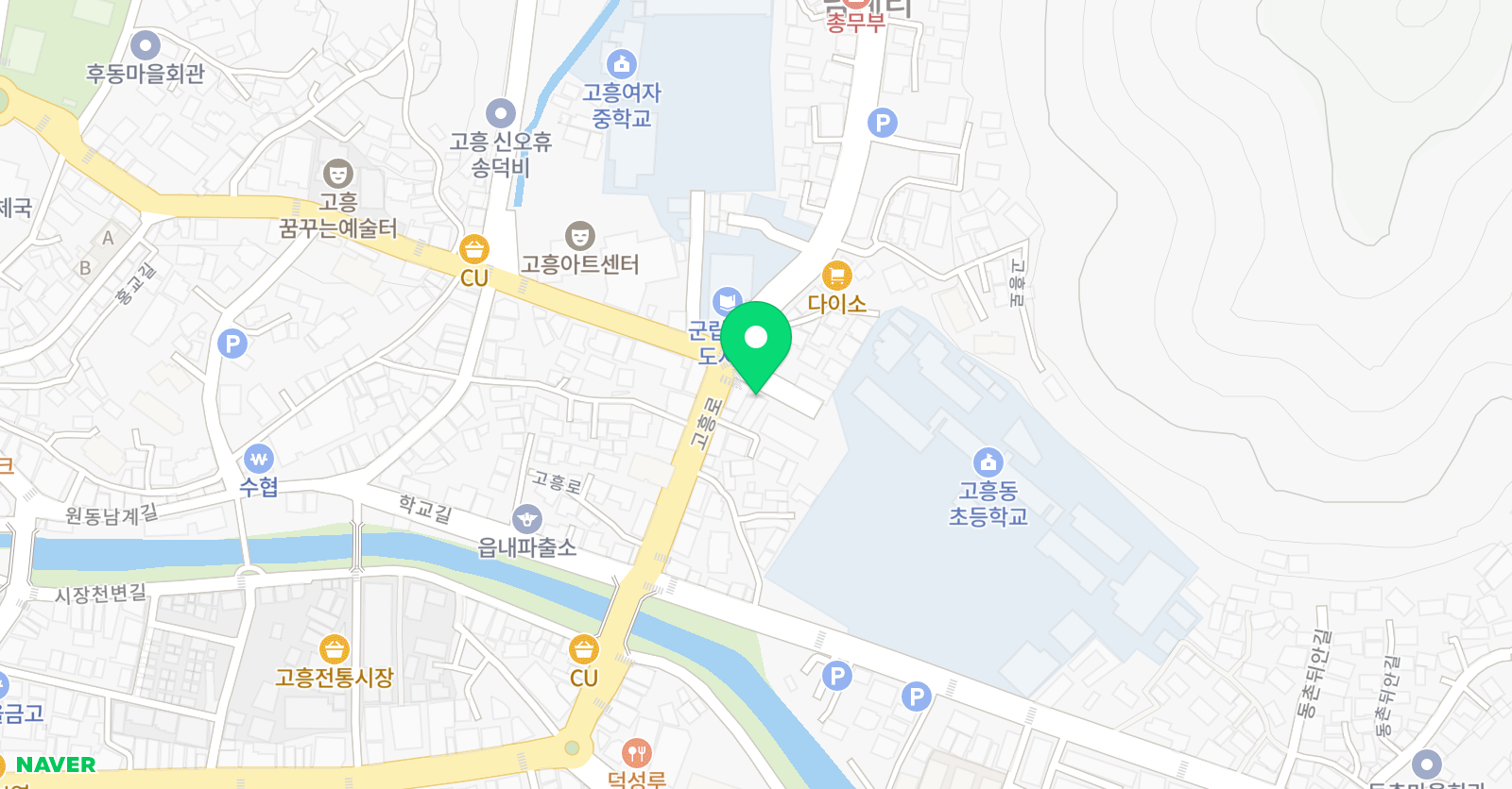톡톡 미술학원 위치