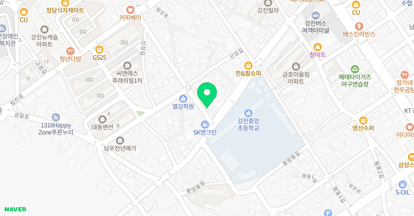 화랑 보습학원 위치