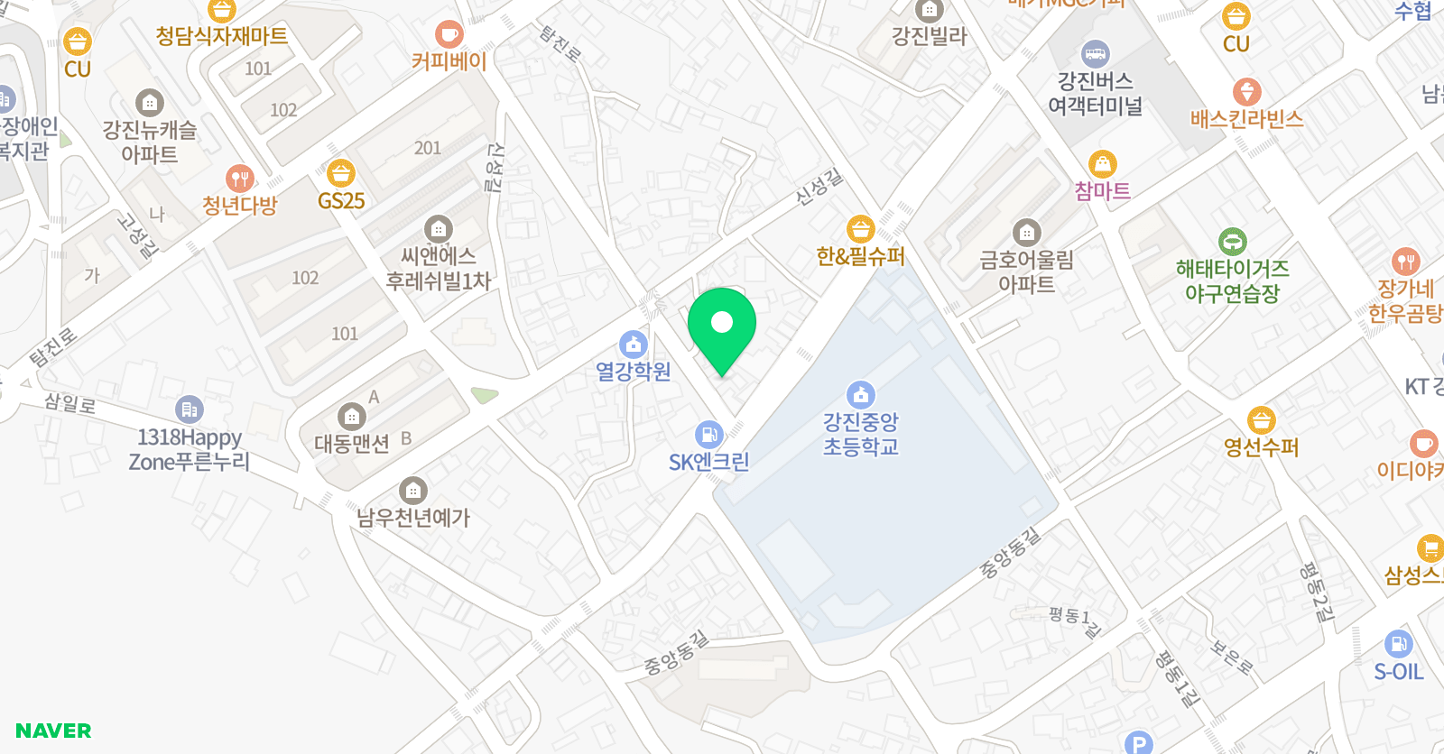 화랑 웅변속셈 학원 위치
