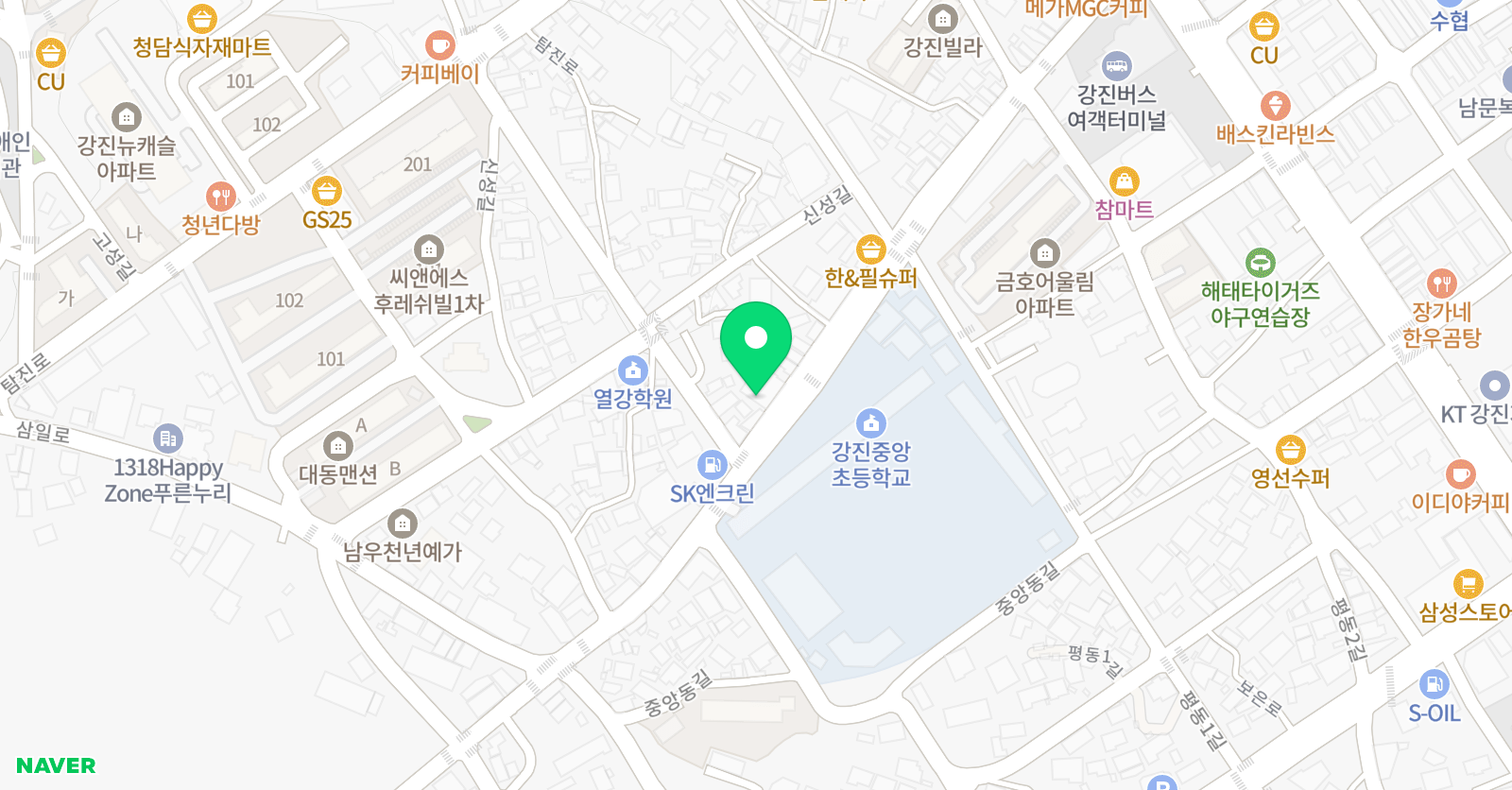 하이 탑학원 위치