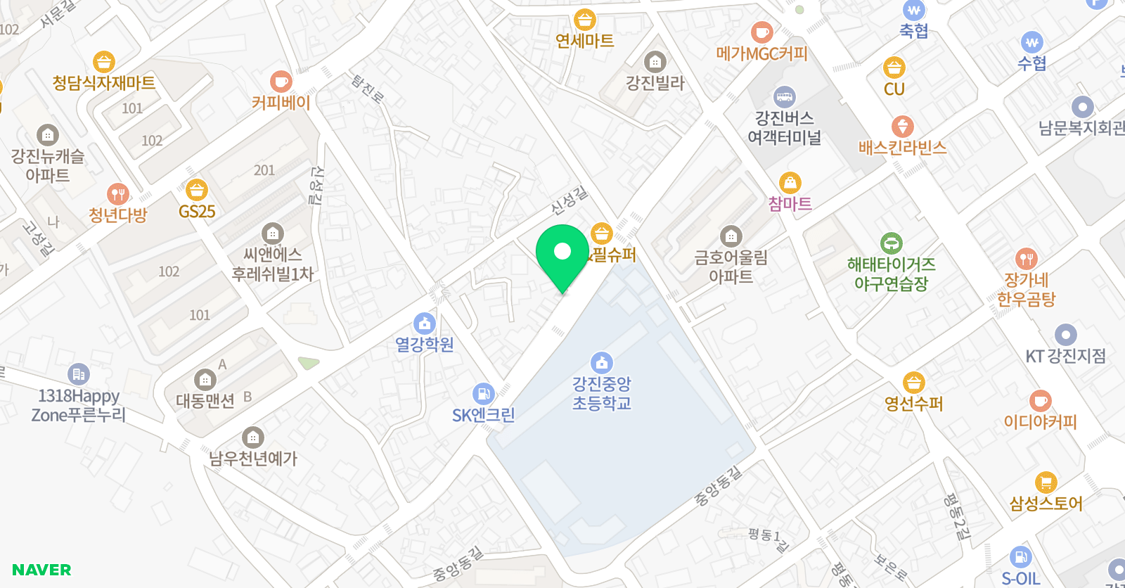 소리엘 음악학원 위치