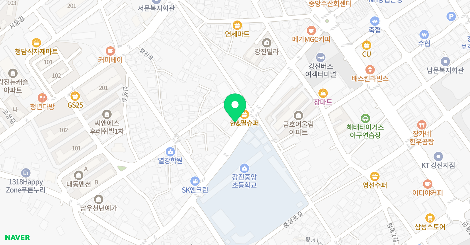 엔젤 피아노학원 위치