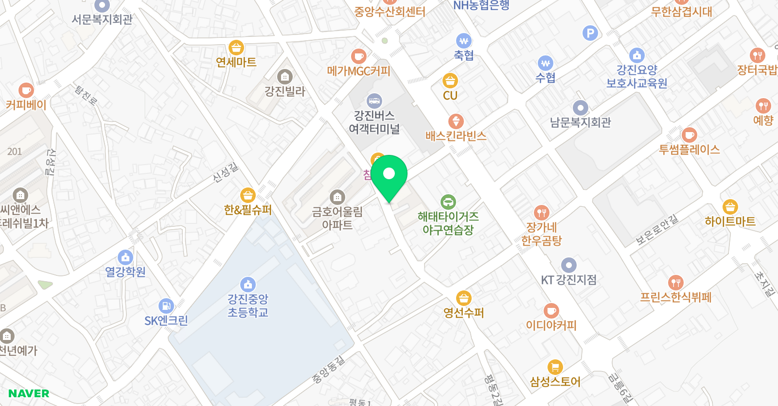 재능스스로 러닝센터 강진중앙학원 위치