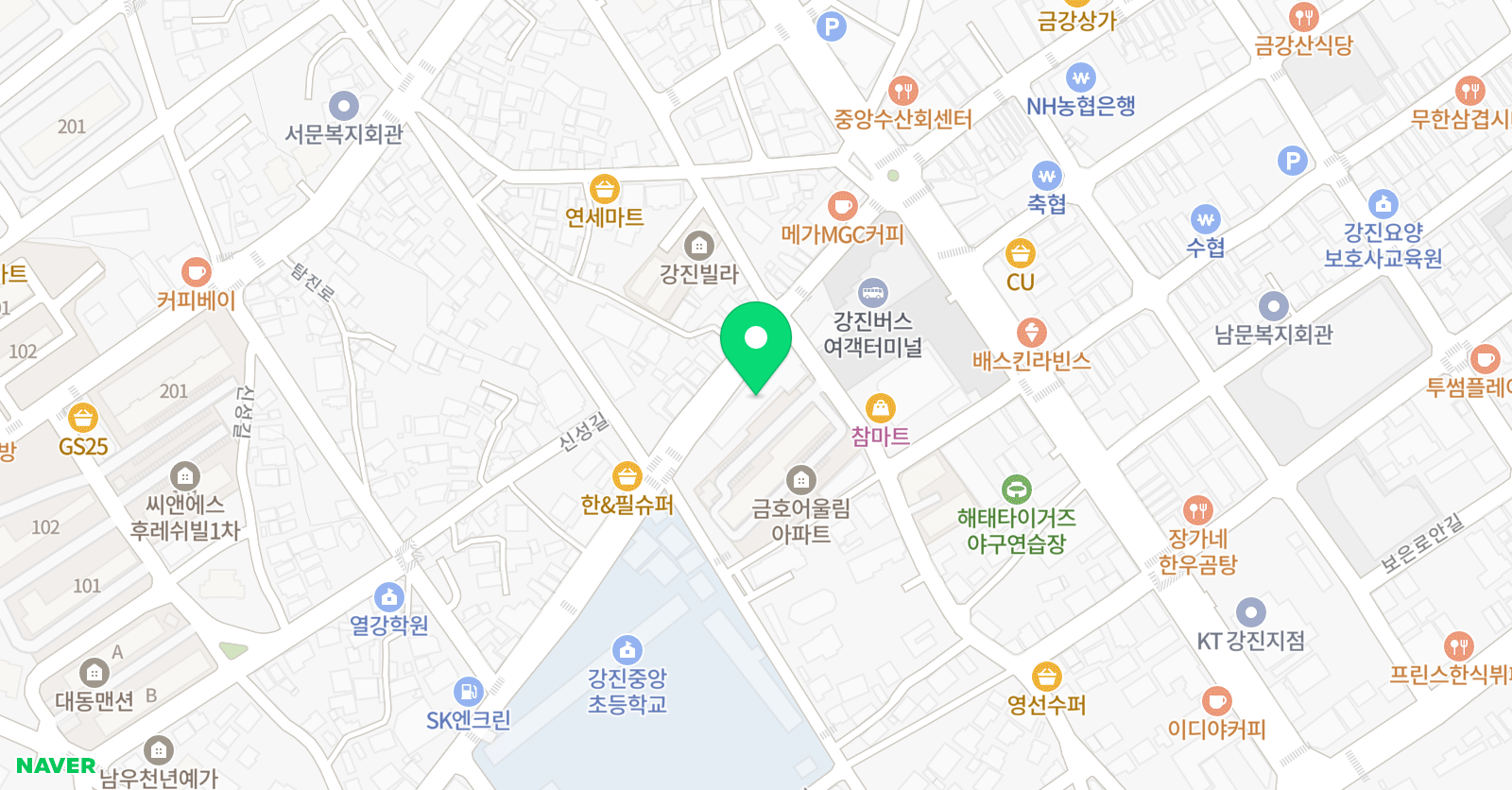세종 학원 위치