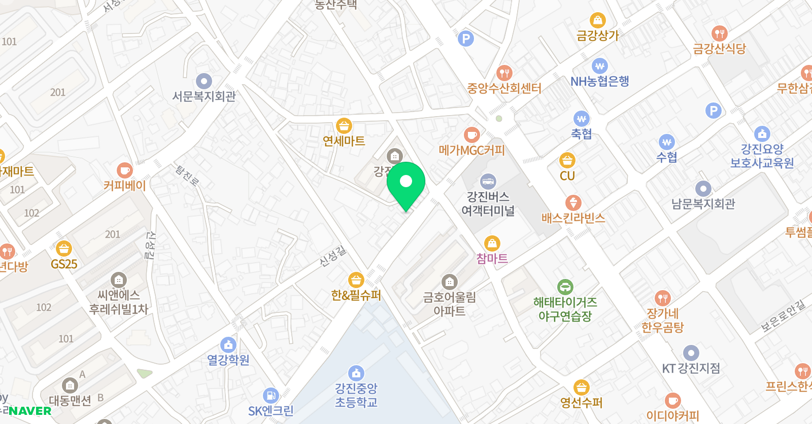 스마트해법 수학 강진중앙초점 위치