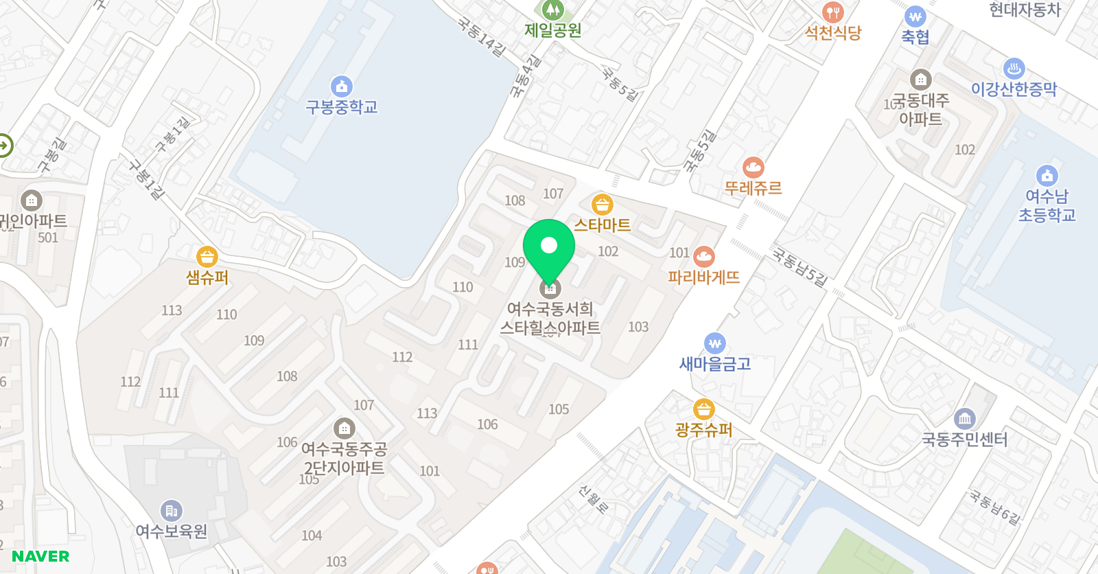 뮤엠 영어생각숲 학원 위치