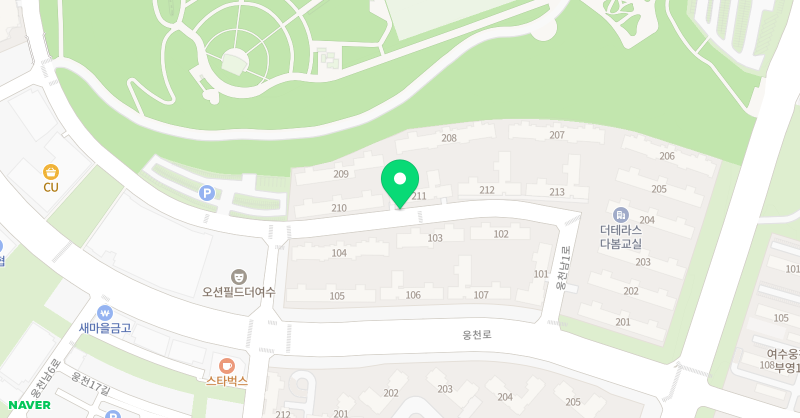 링키영어 여수웅천점 위치