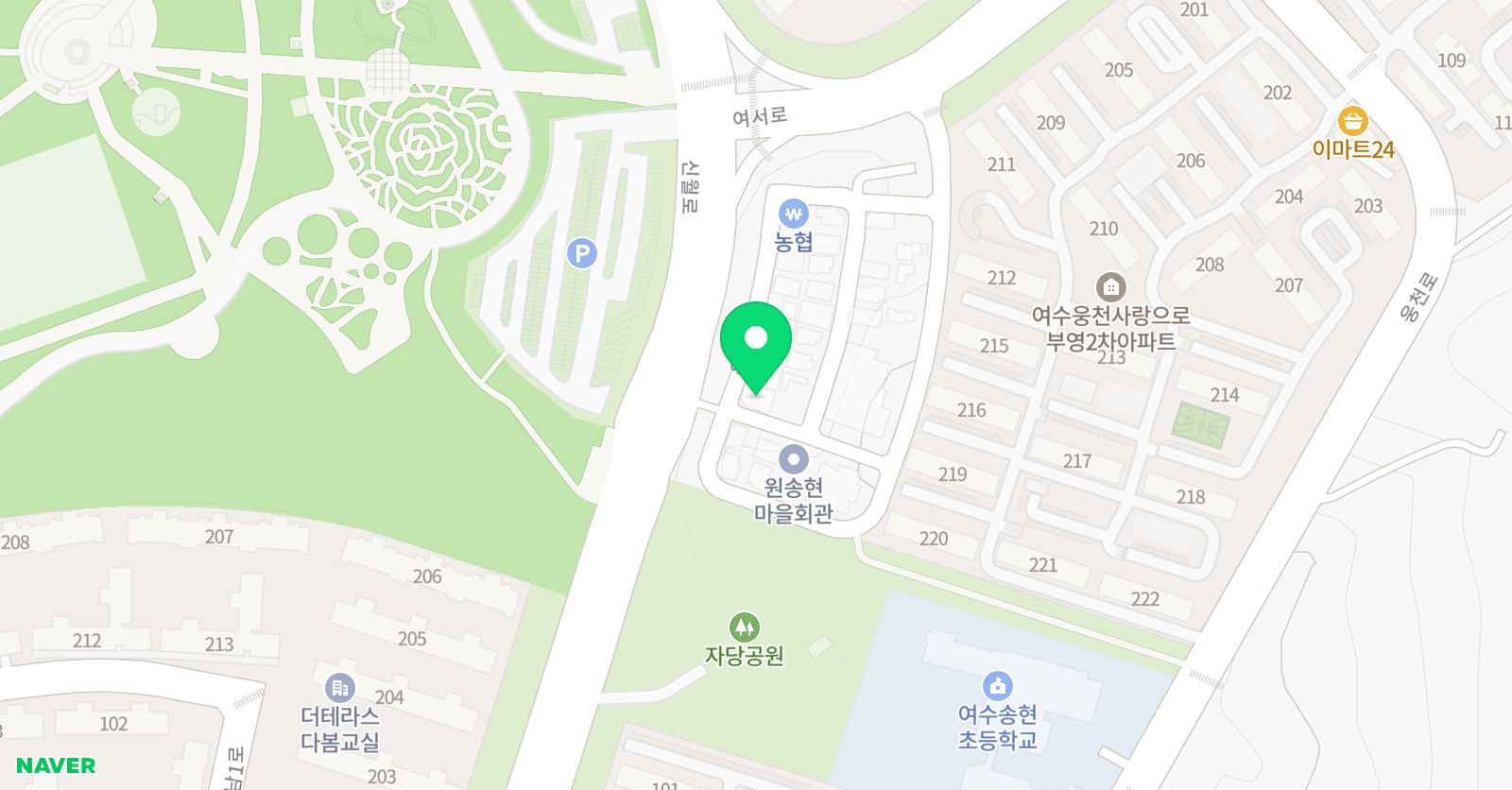 정스 어학원 위치