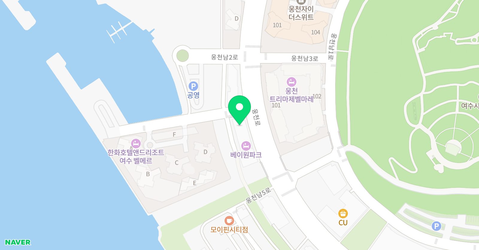코딩AI 학원 여수웅천센터 위치