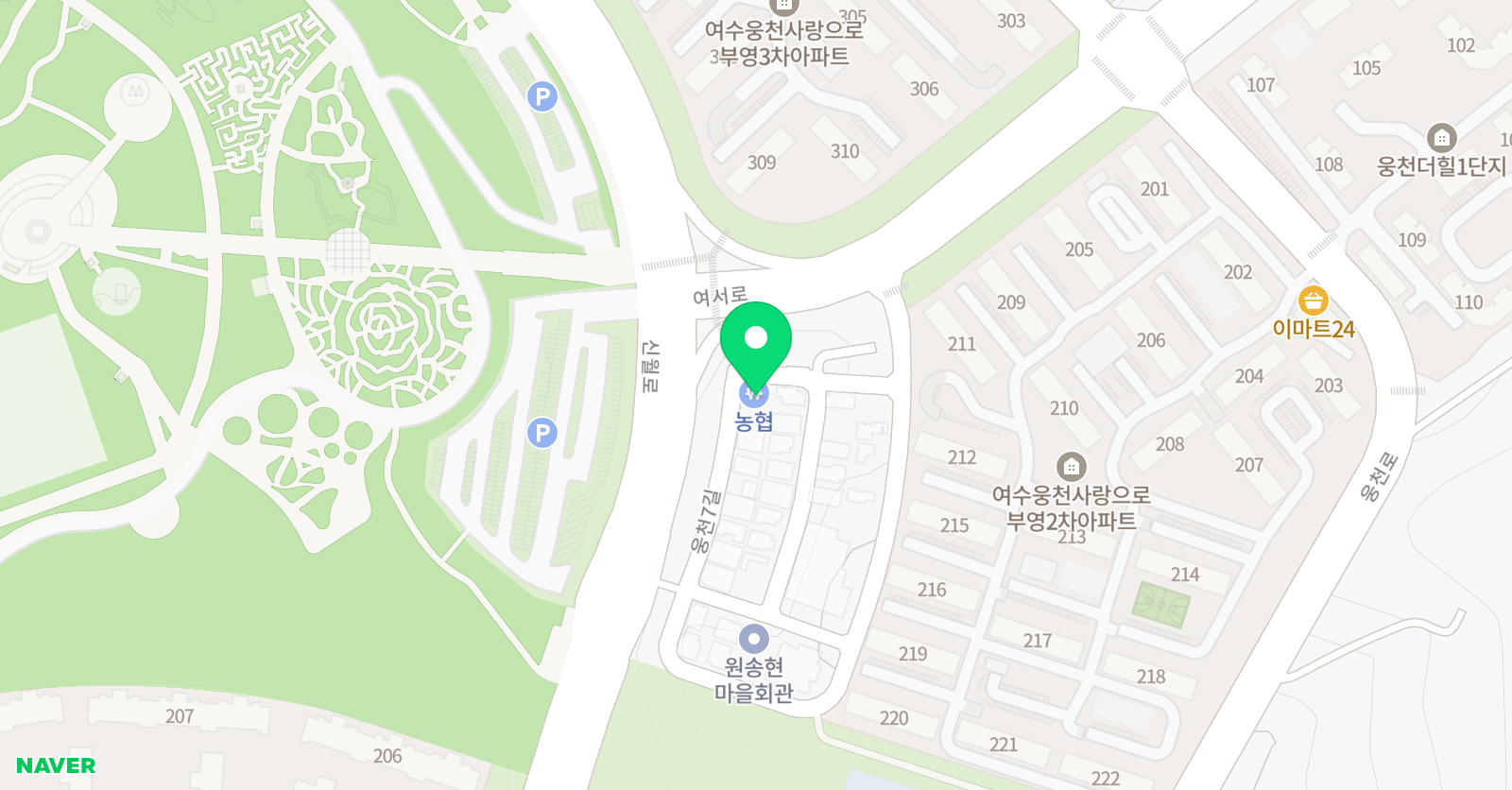빨간펜수학의달인 웅천부영점 위치