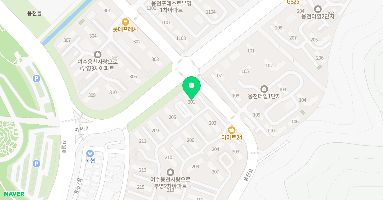 용인 대웅 천 태권도 위치