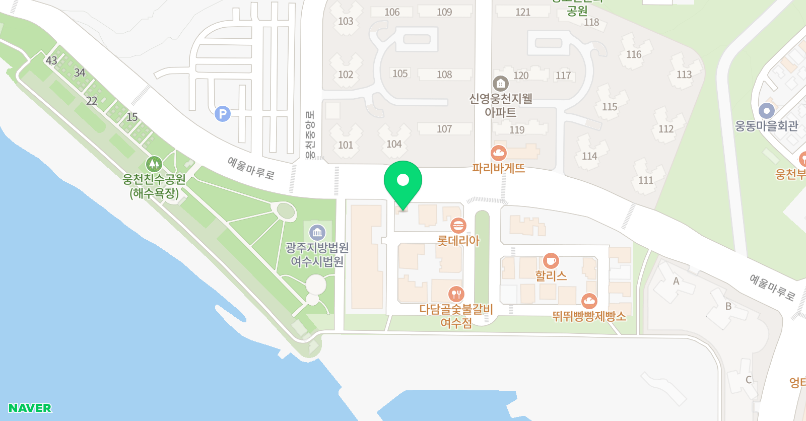 블루레이 수학 관리형학습관 웅천점 위치
