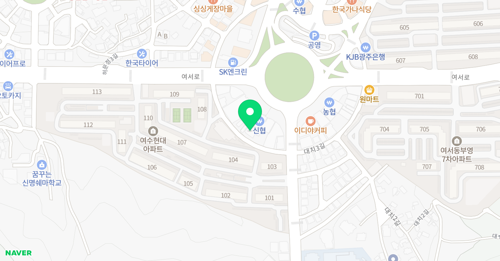 3030 영어 여서러닝센터 위치