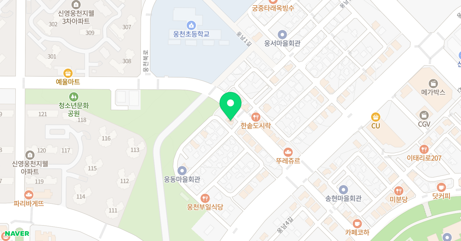 솔빛 수학전문학원 위치