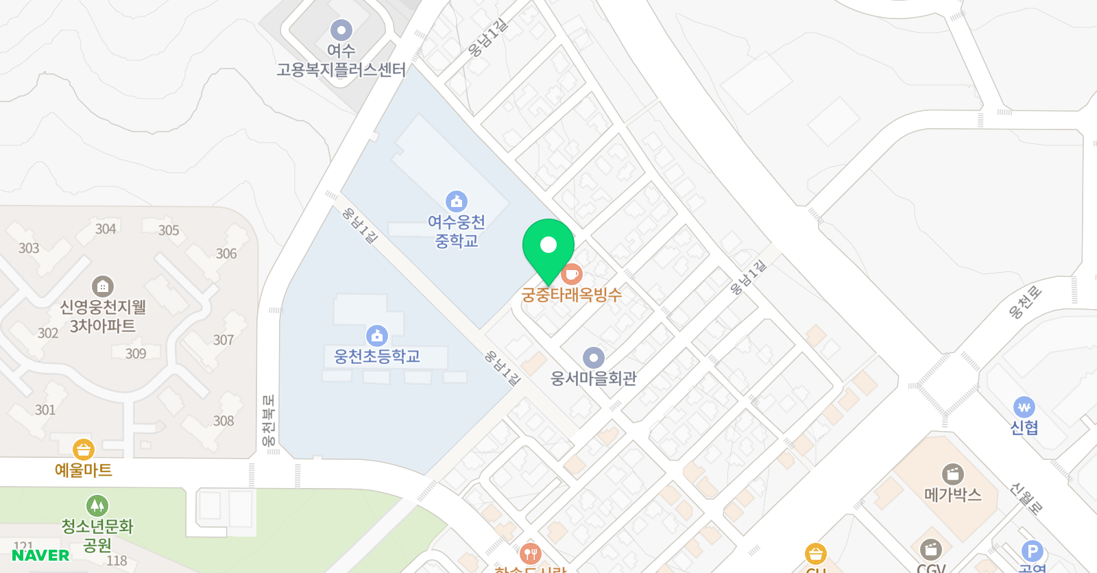 씨앤에이 논술 여수배움터 위치