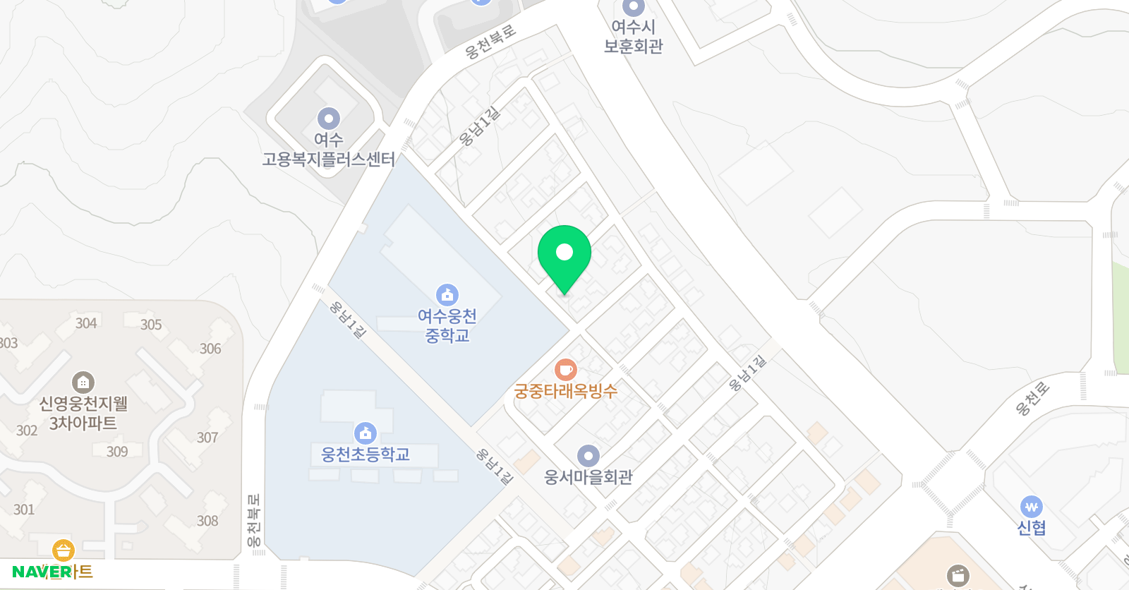 플레이팩토 여수웅천센터 위치