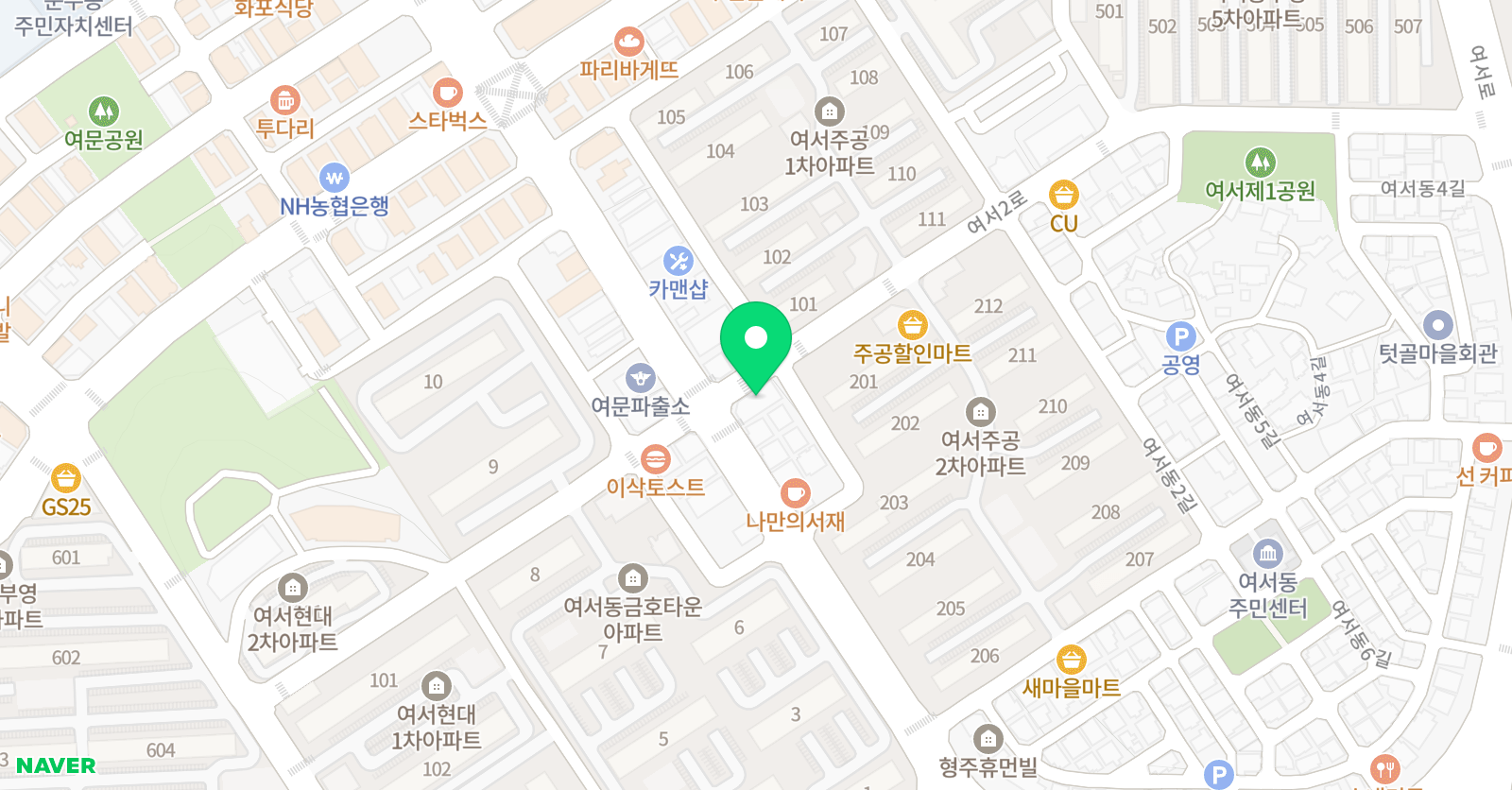 한솔플라톤 여문독서논술교습소 위치