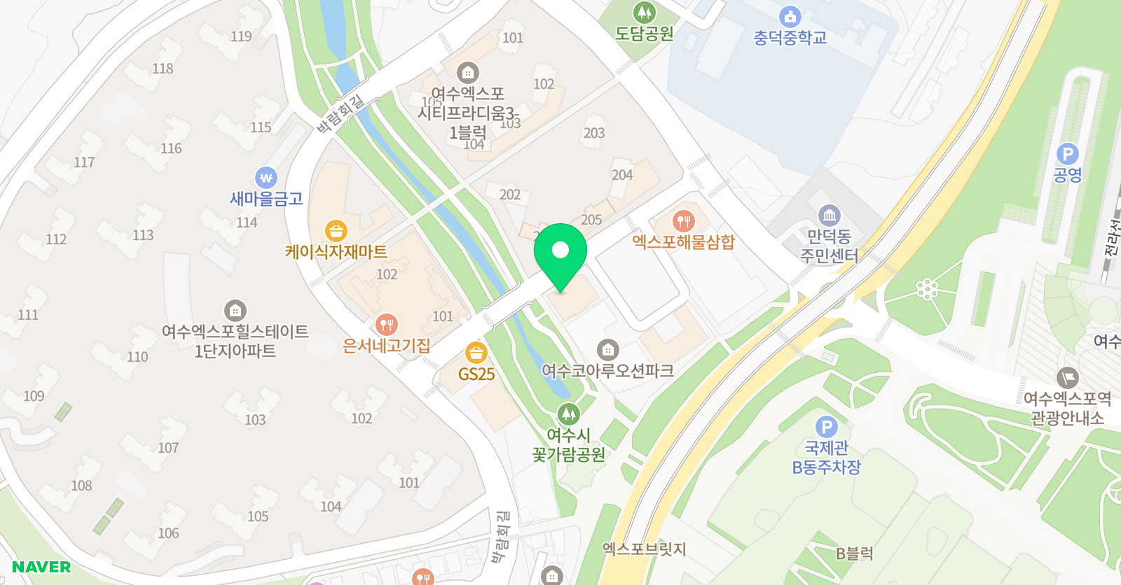 엑스포 인피니티 수학학원 위치