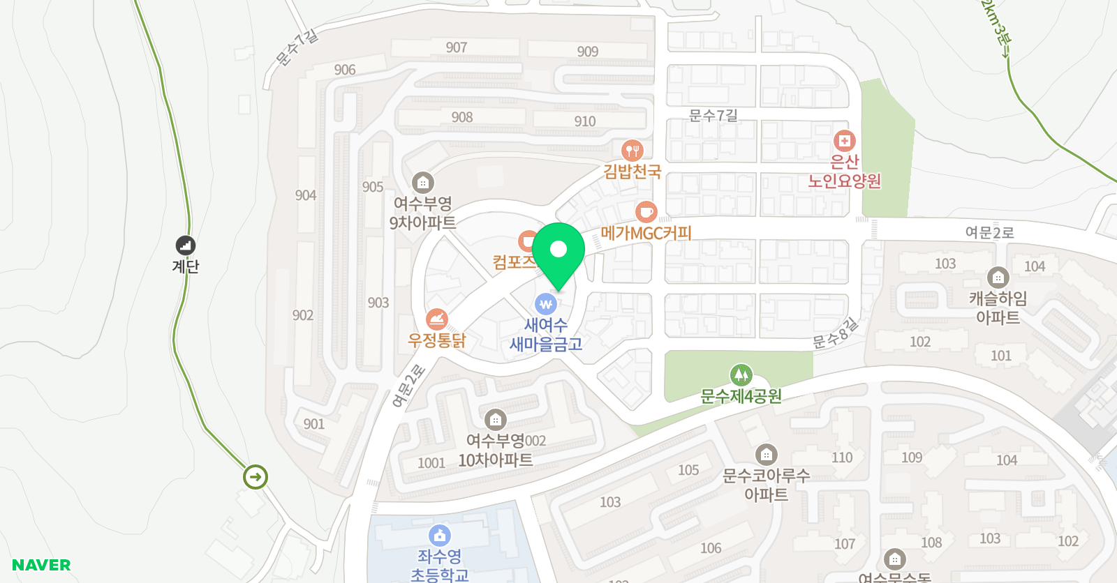 지앤비 어학원 위치