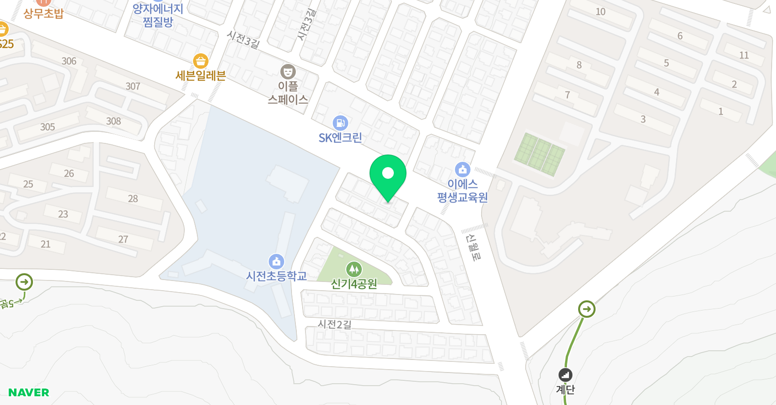 제이앤발레 스튜디오 학원 위치