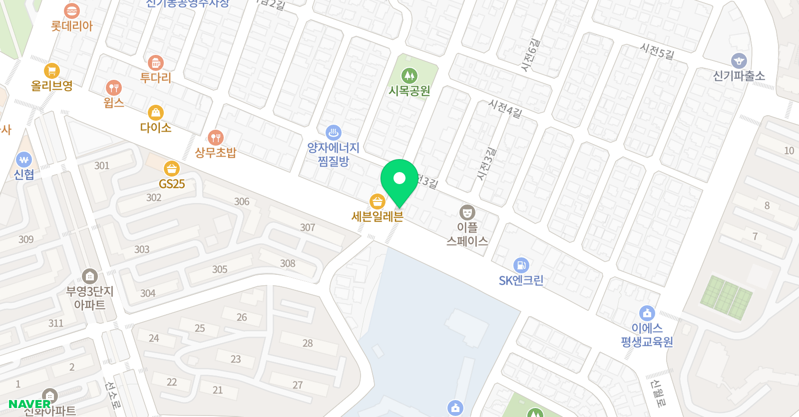 수학의멘토 학원 위치