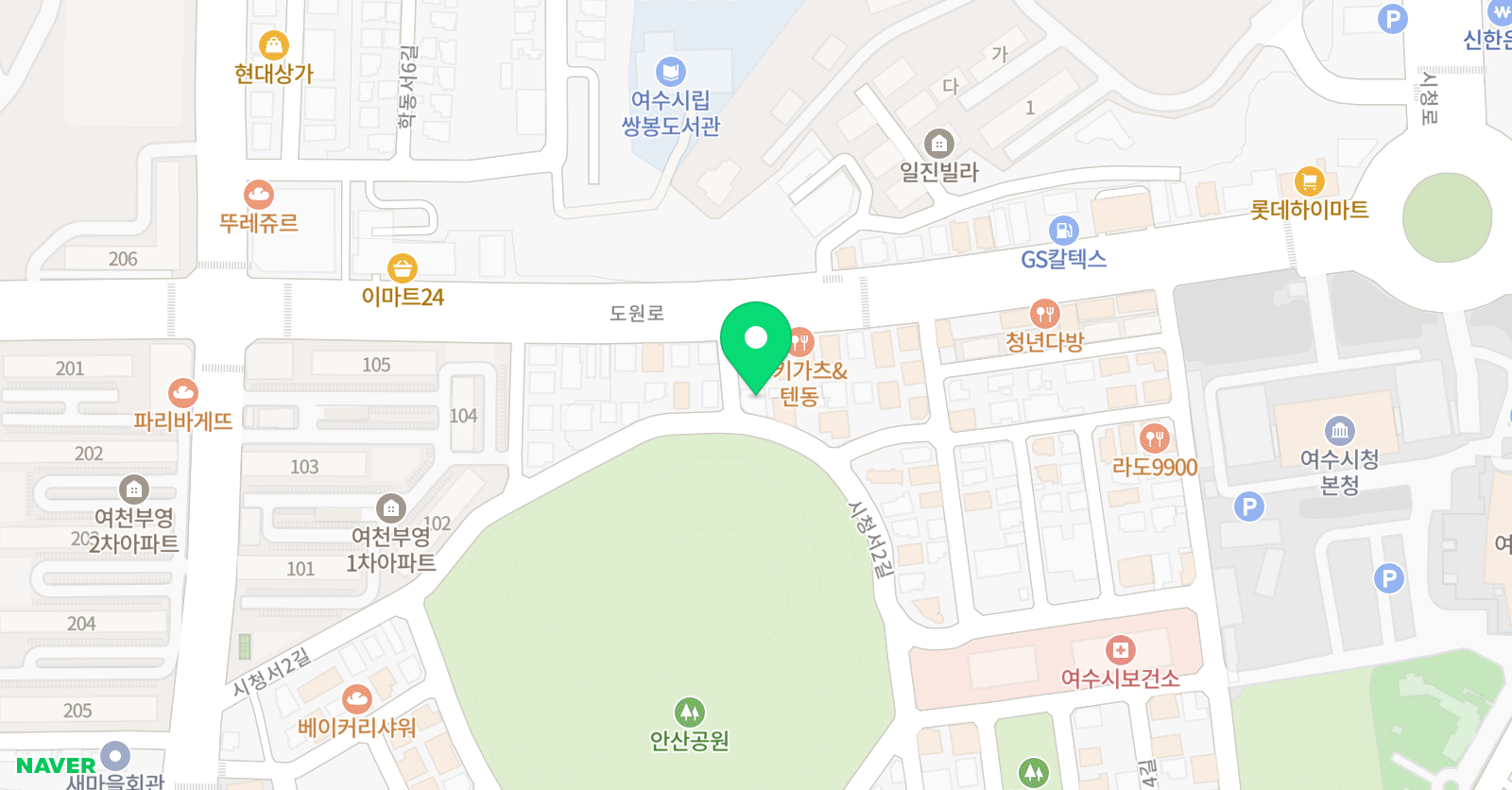 티쳐스 잉글리쉬학원 위치