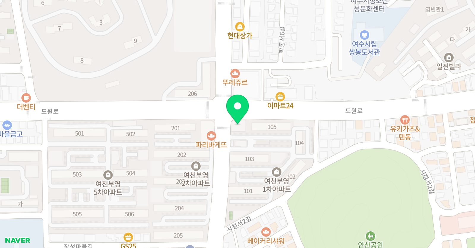 제로스퀘어 학원 위치
