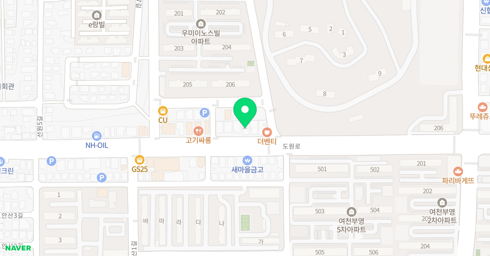 아담리즈 수학 여수센터 위치