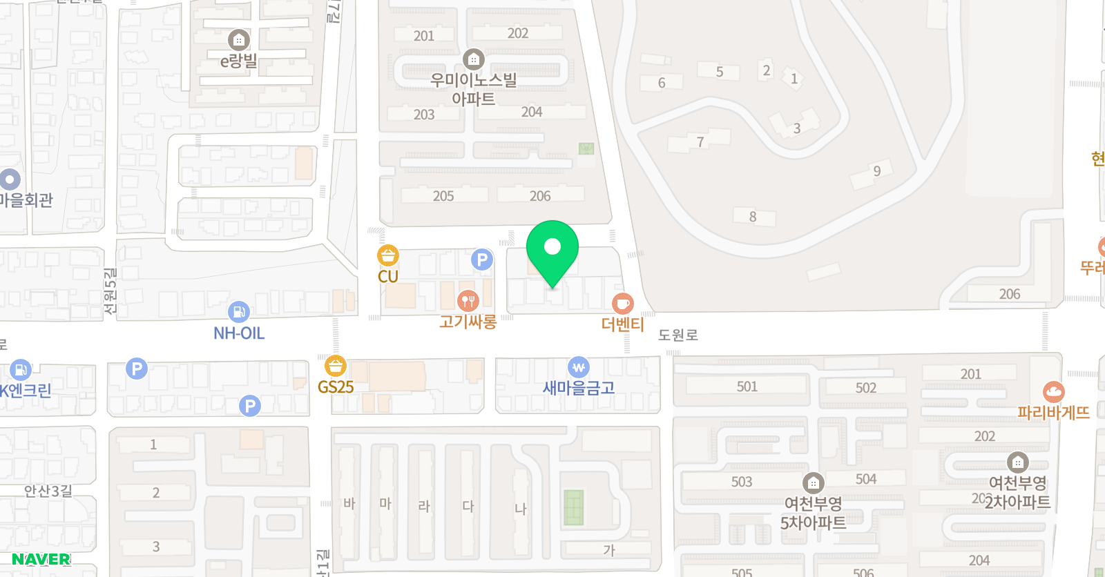 한우리 독서토론논술 여수센터 위치