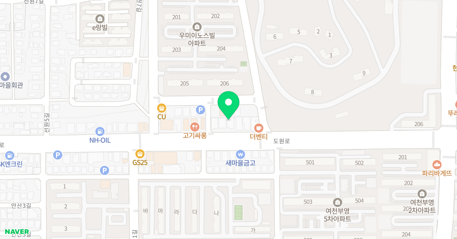 윤찬클래스 영어수학학원 위치
